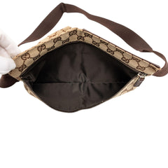 Gucci GG Canvas Double Pocket Belt Bag
