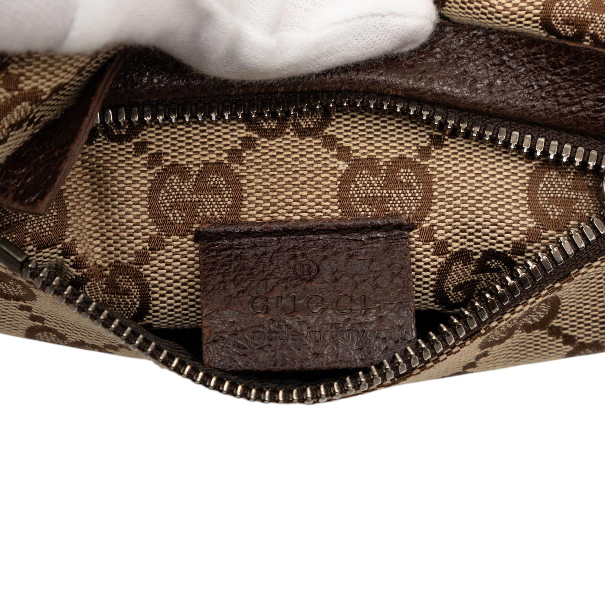 Gucci GG Canvas Double Pocket Belt Bag