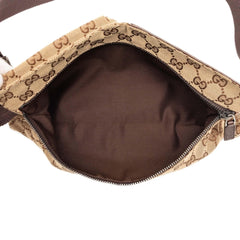 Gucci GG Canvas Double Pocket Belt Bag