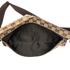 Gucci GG Canvas Double Pocket Belt Bag