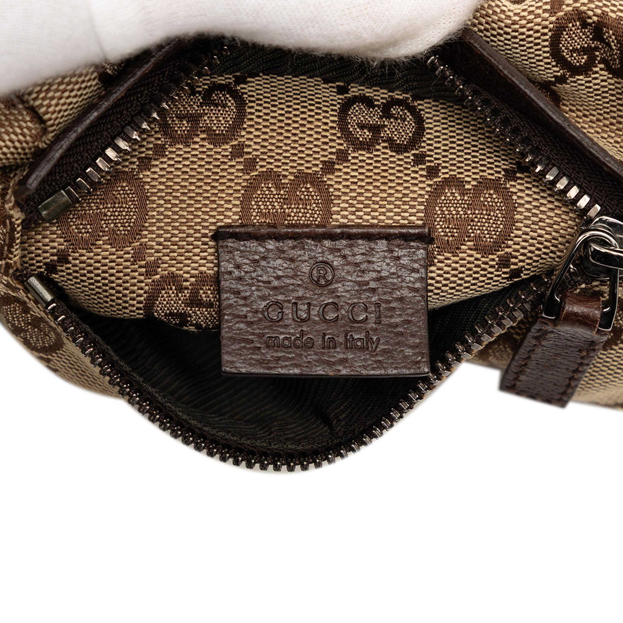 Gucci GG Canvas Double Pocket Belt Bag