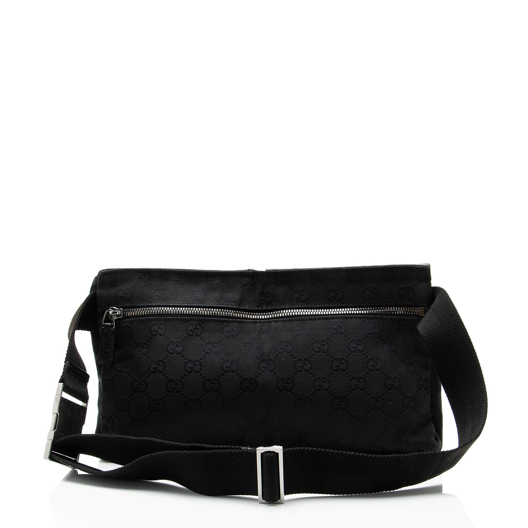 Gucci GG Canvas Double Pocket Belt Bag