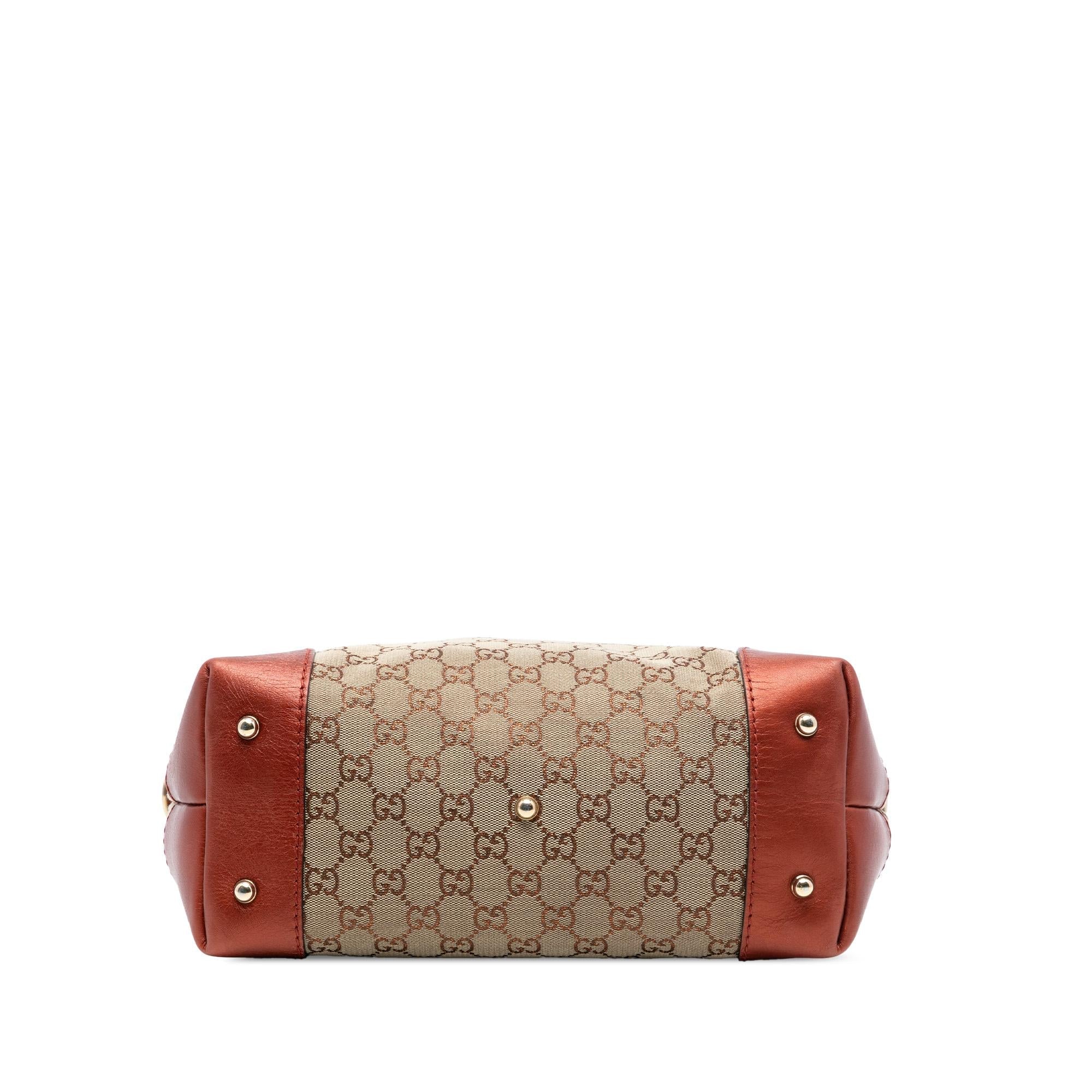 Gucci GG Canvas Heart Bit Satchel