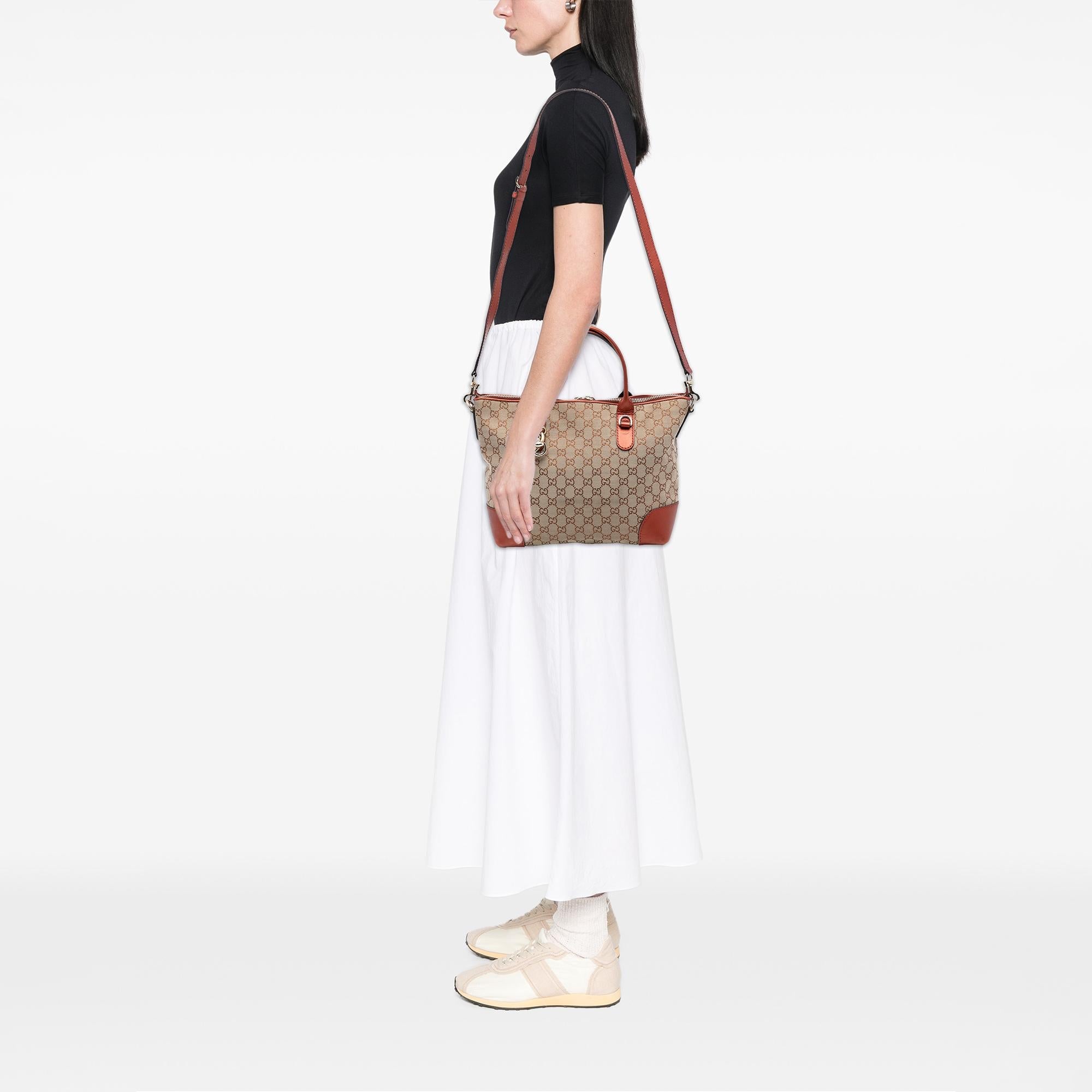 Gucci GG Canvas Heart Bit Satchel