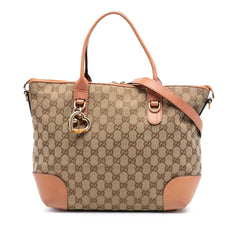 Gucci GG Canvas Heart Bit Satchel