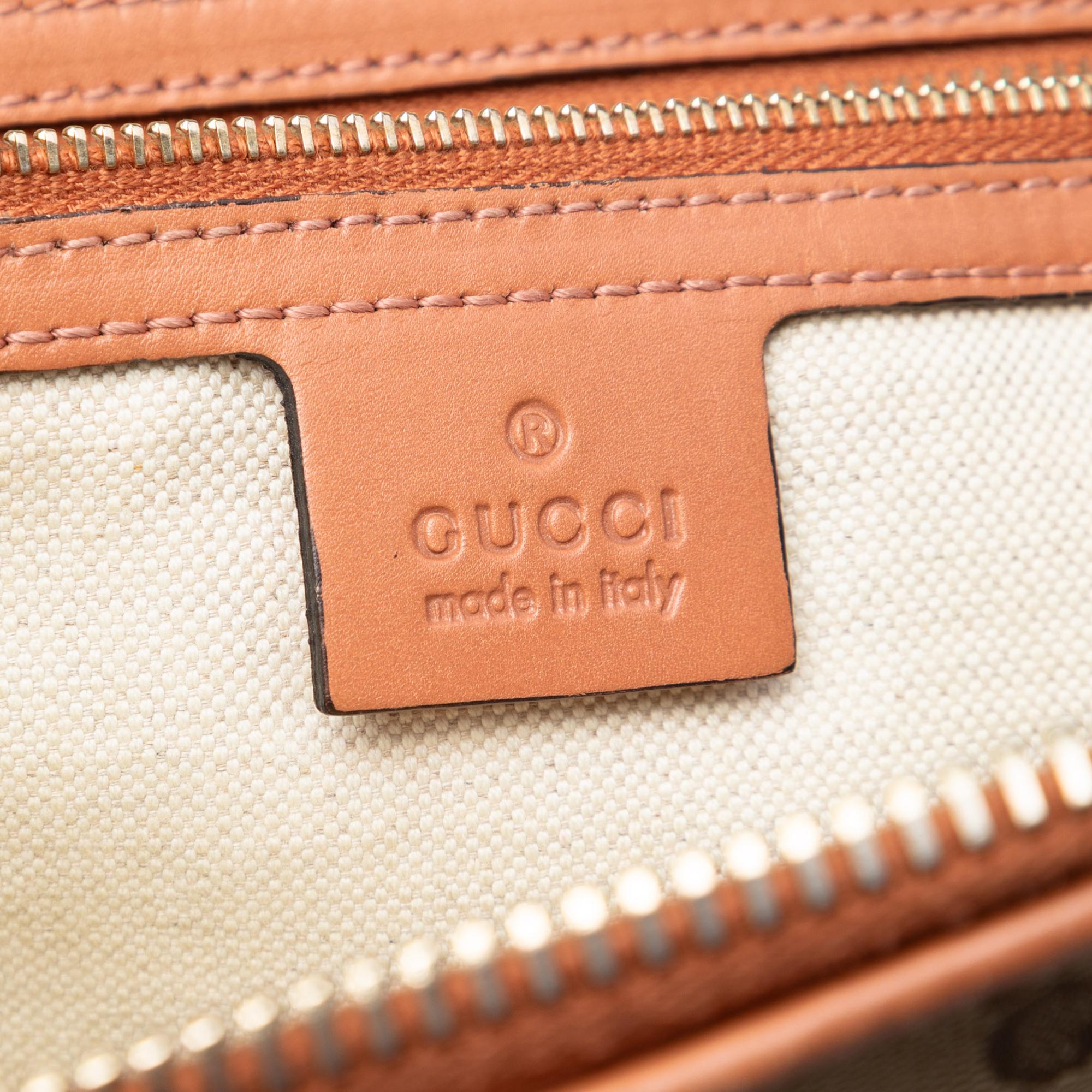 Gucci GG Canvas Heart Bit Satchel