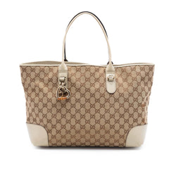 Gucci GG Canvas Heart Bit Tote