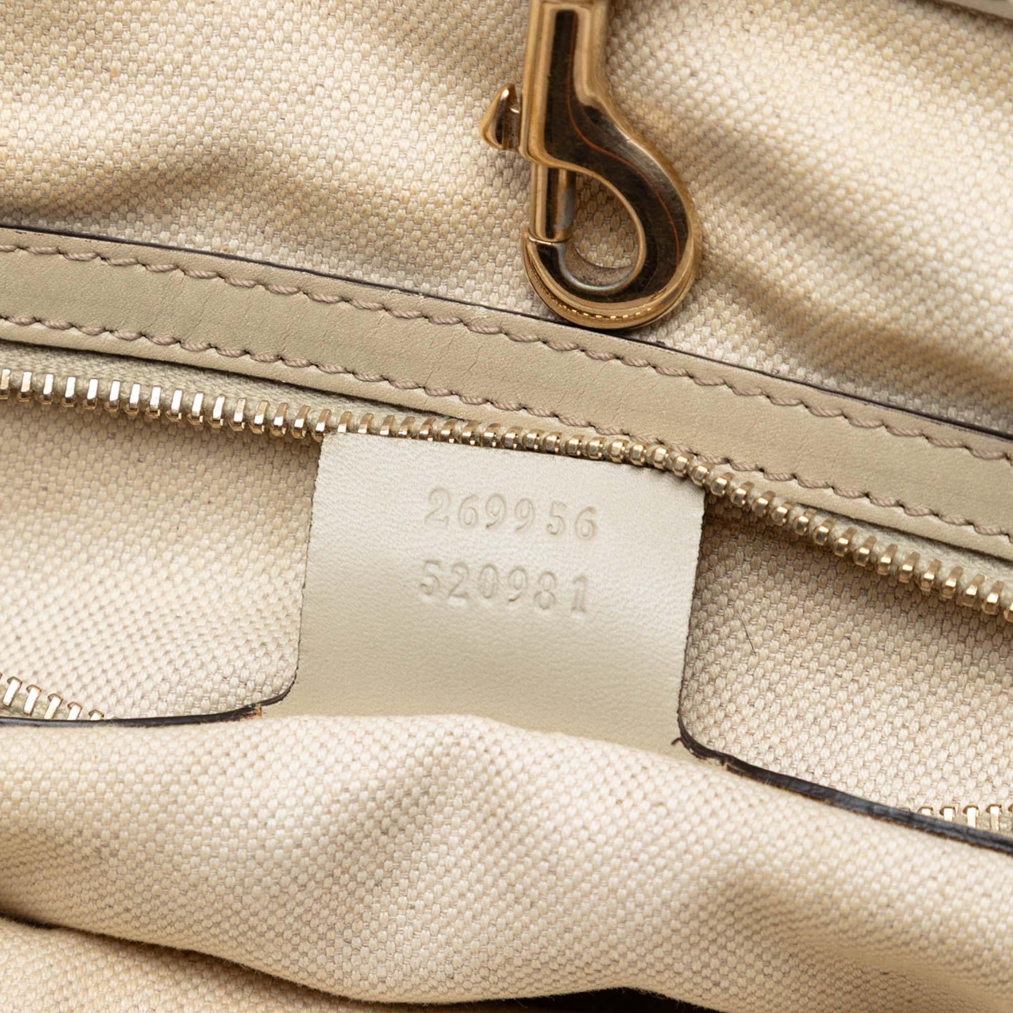 Gucci GG Canvas Heart Bit Tote