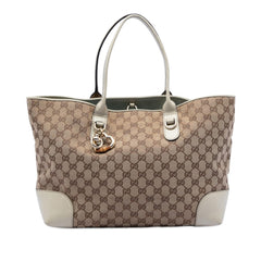 Gucci GG Canvas Heart Bit Tote