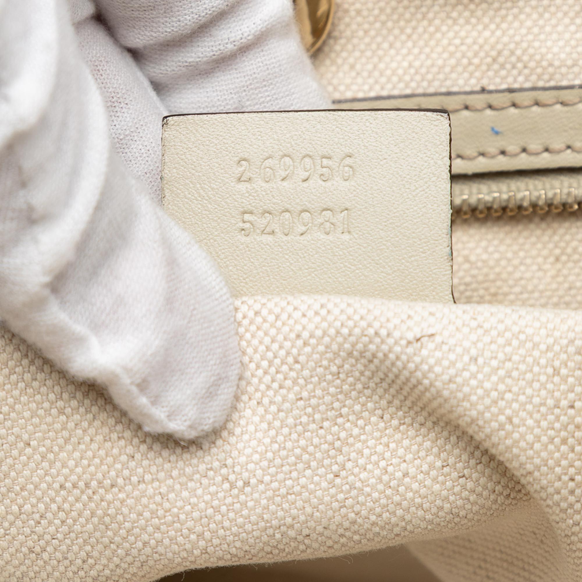 Gucci GG Canvas Heart Bit Tote