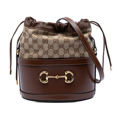Gucci GG Canvas Horsebit 1955 Bucket Bag