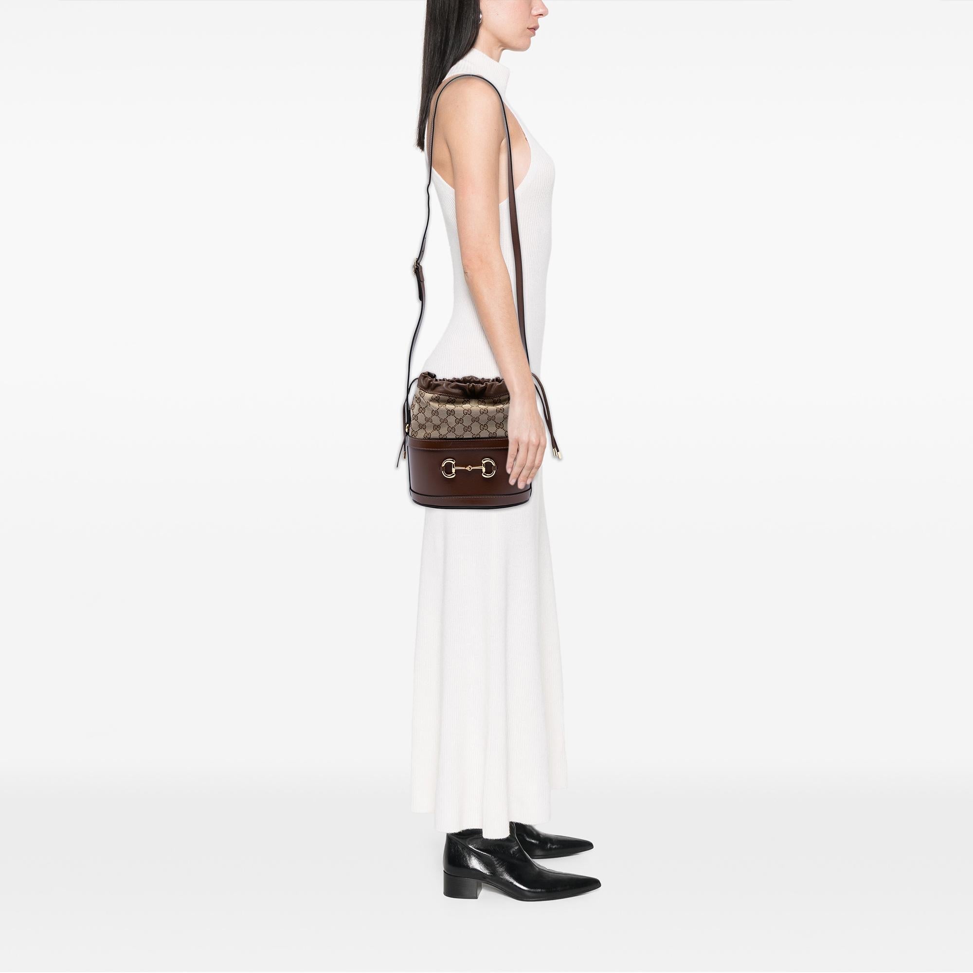 Gucci GG Canvas Horsebit 1955 Bucket Bag