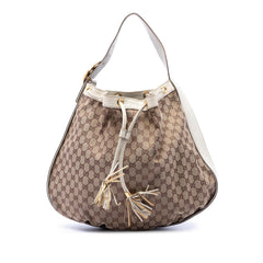 Gucci GG Canvas Interlocking Icon Drawstring Hobo