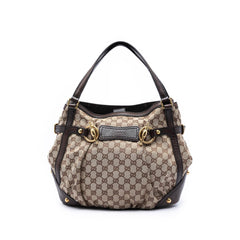 Gucci GG Canvas Jockey Shoulder Bag