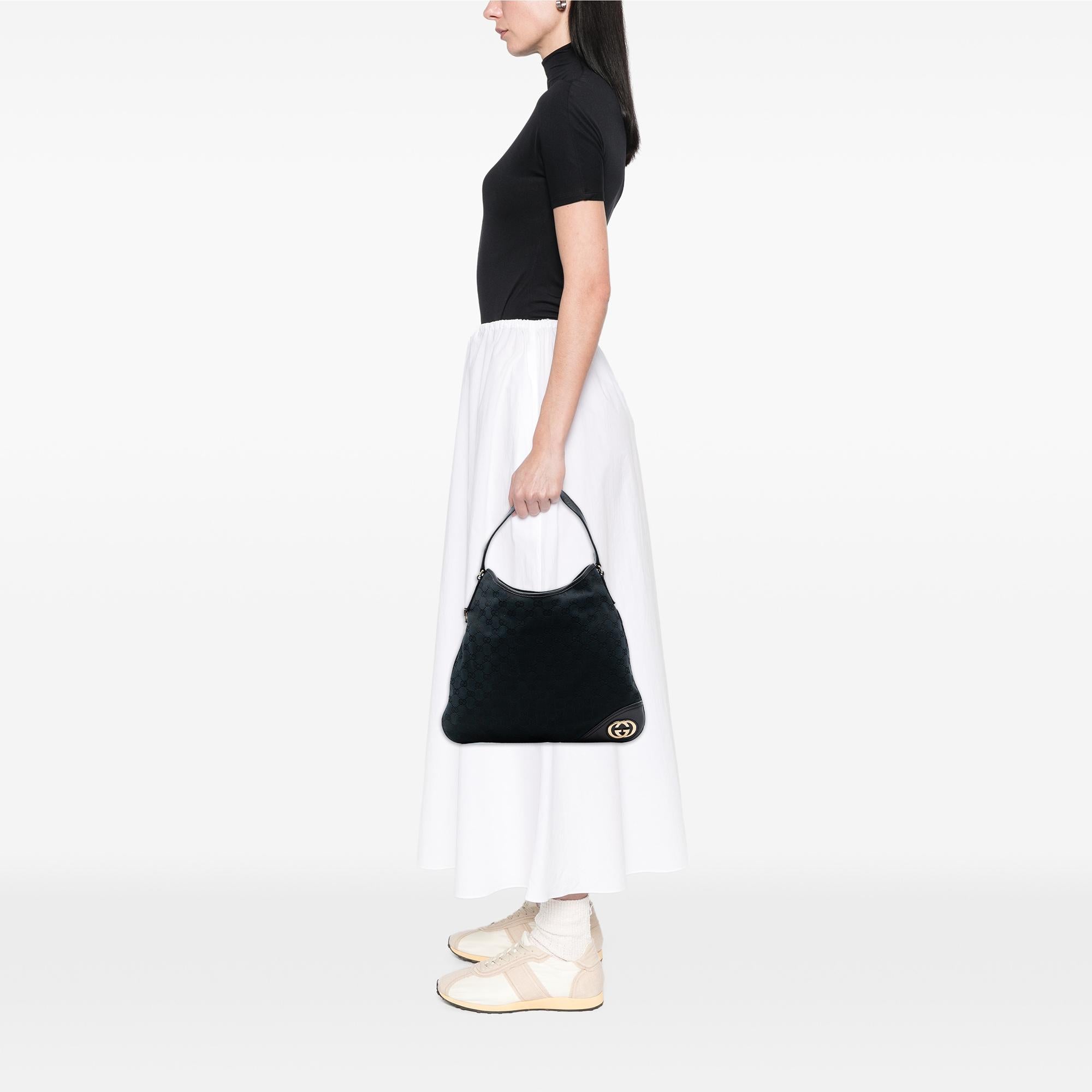 Gucci GG Canvas New Britt Hobo