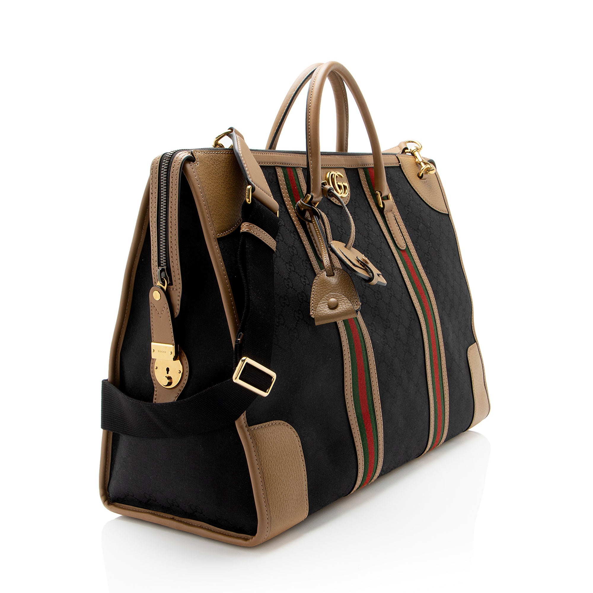 Gucci GG Canvas Ophidia Bauletto XL Duffle