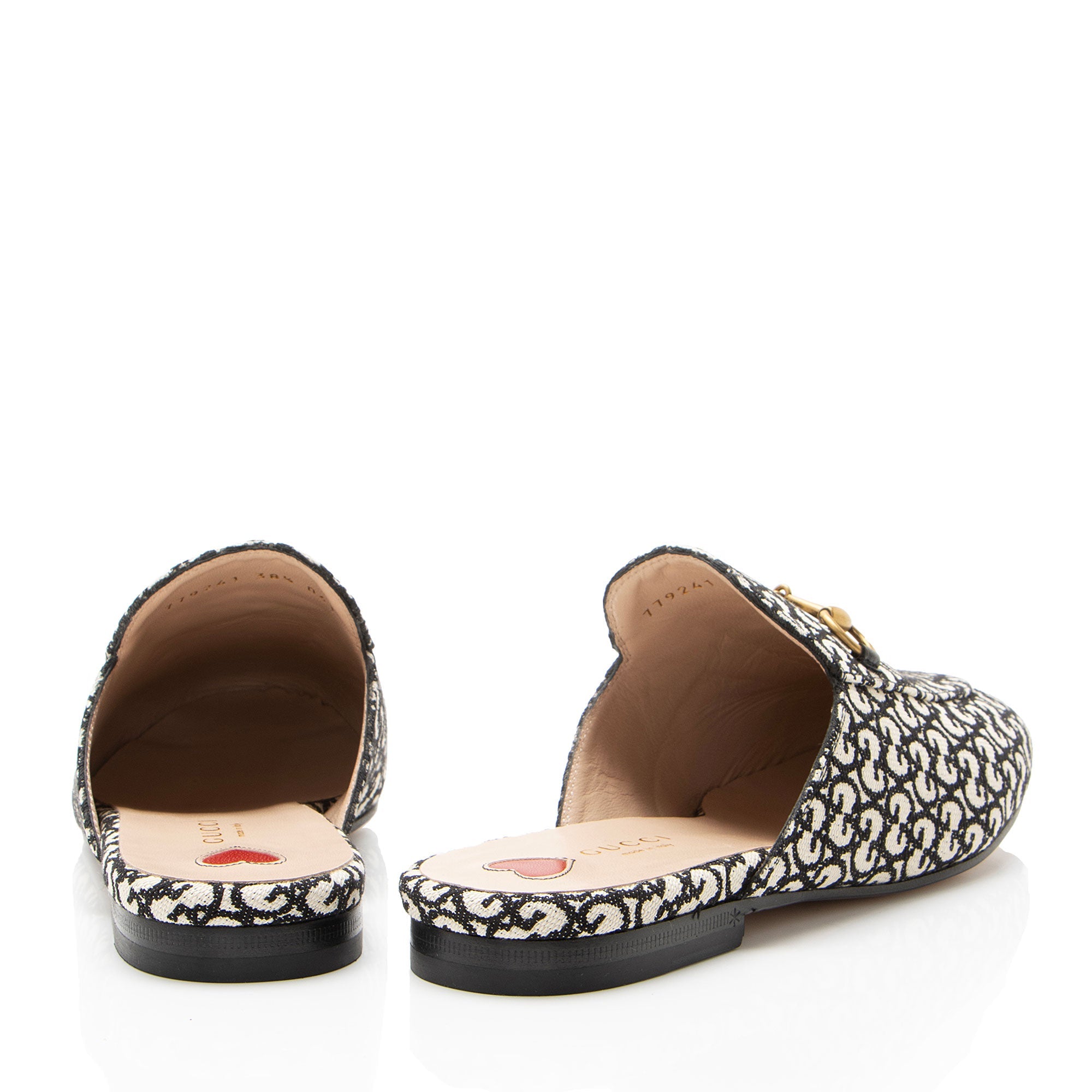 Gucci GG Canvas Princetown Mules - Size 8.5 / 38.5