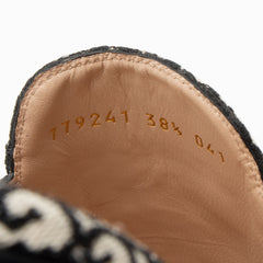 Gucci GG Canvas Princetown Mules - Size 8.5 / 38.5