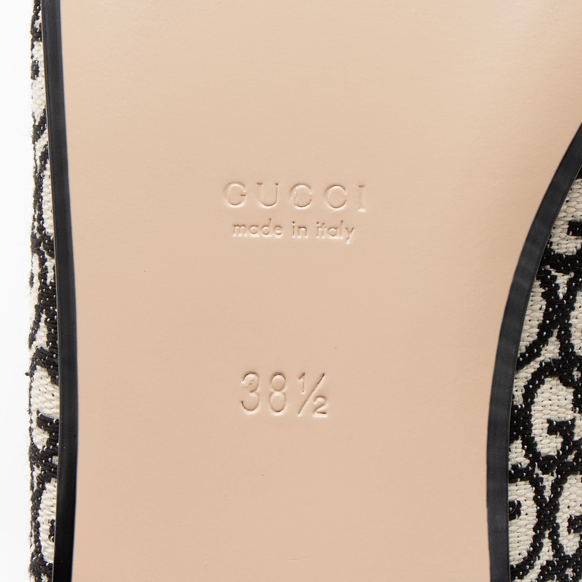 Gucci GG Canvas Princetown Mules - Size 8.5 / 38.5