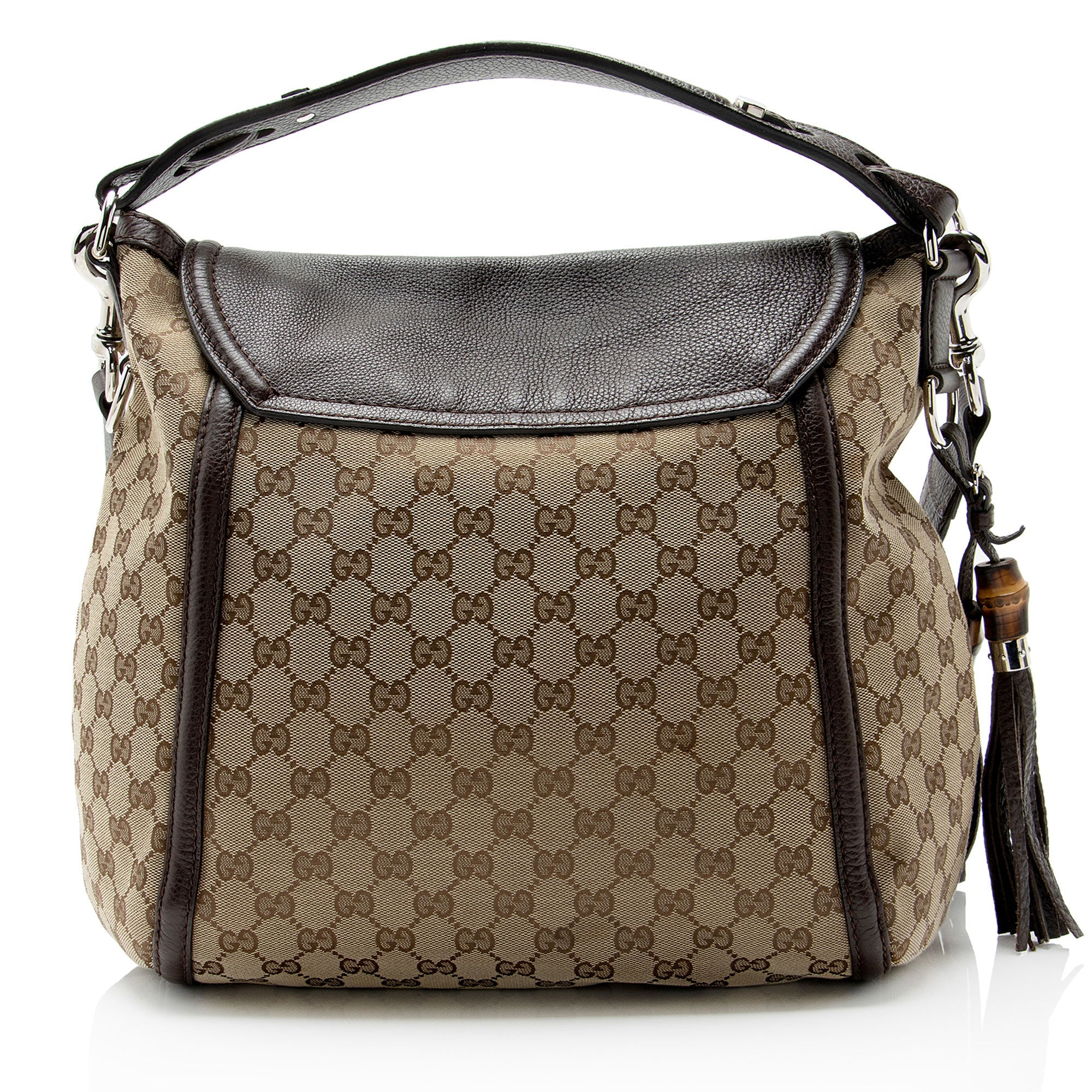 Gucci GG Canvas Techno Horsebit Flap Shoulder Bag