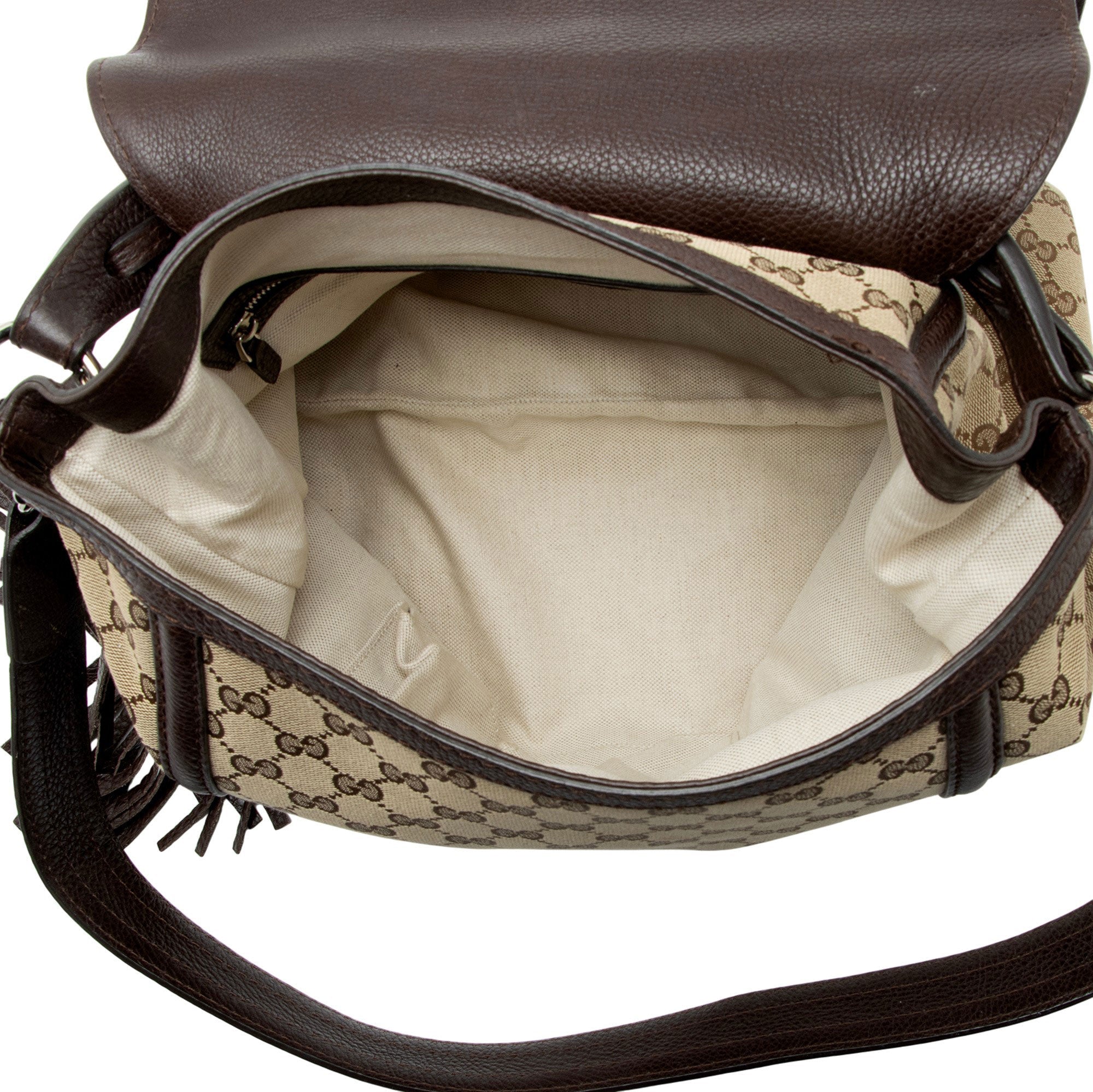 Gucci GG Canvas Techno Horsebit Flap Shoulder Bag