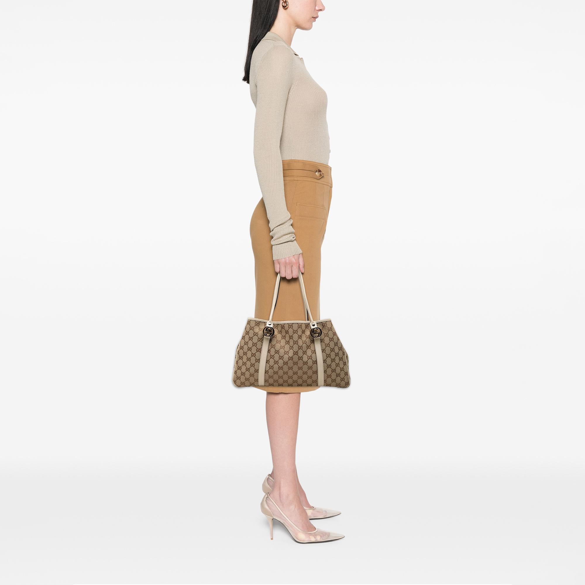 Gucci GG Canvas Twins Tote