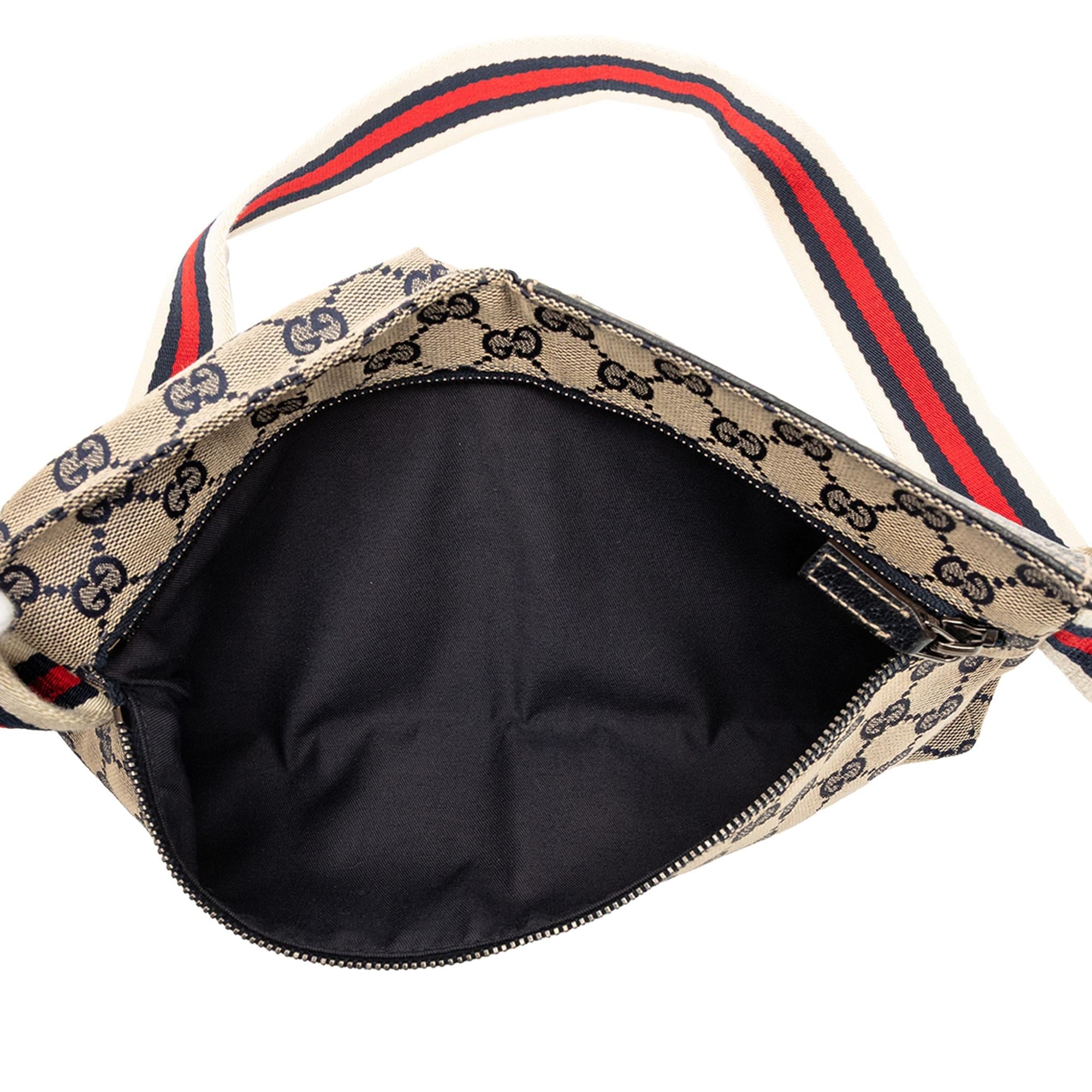 Gucci GG Canvas Web Double Pocket Belt Bag