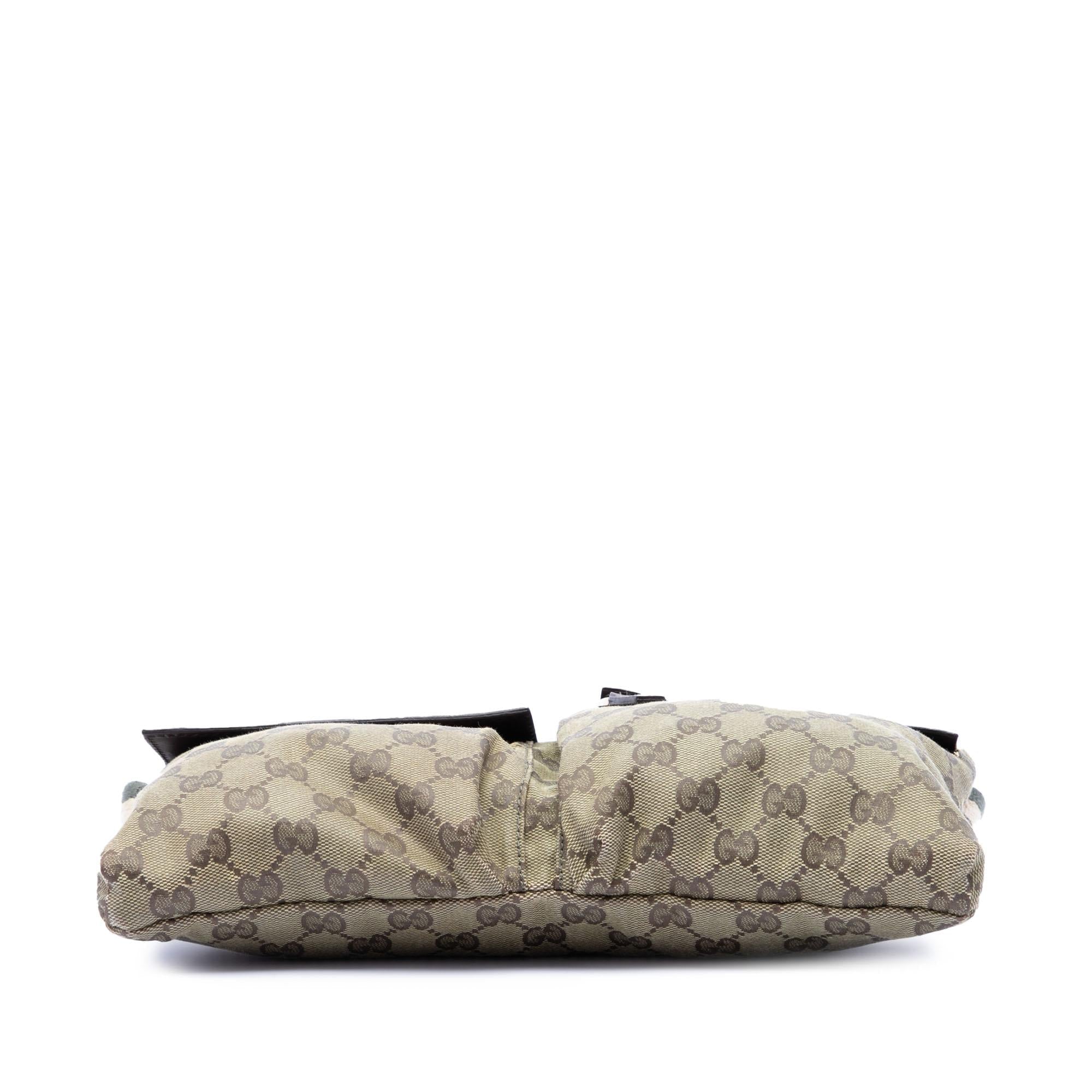 Gucci GG Canvas Web Double Pocket Belt Bag