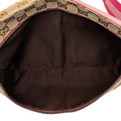 Gucci GG Canvas Web Double Pocket Belt Bag