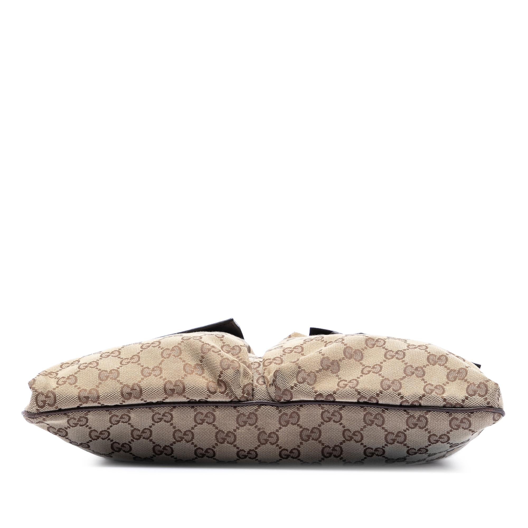Gucci GG Canvas Web Double Pocket Crossbody
