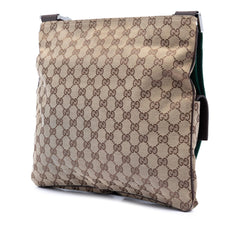 Gucci GG Canvas Web Double Pocket Crossbody