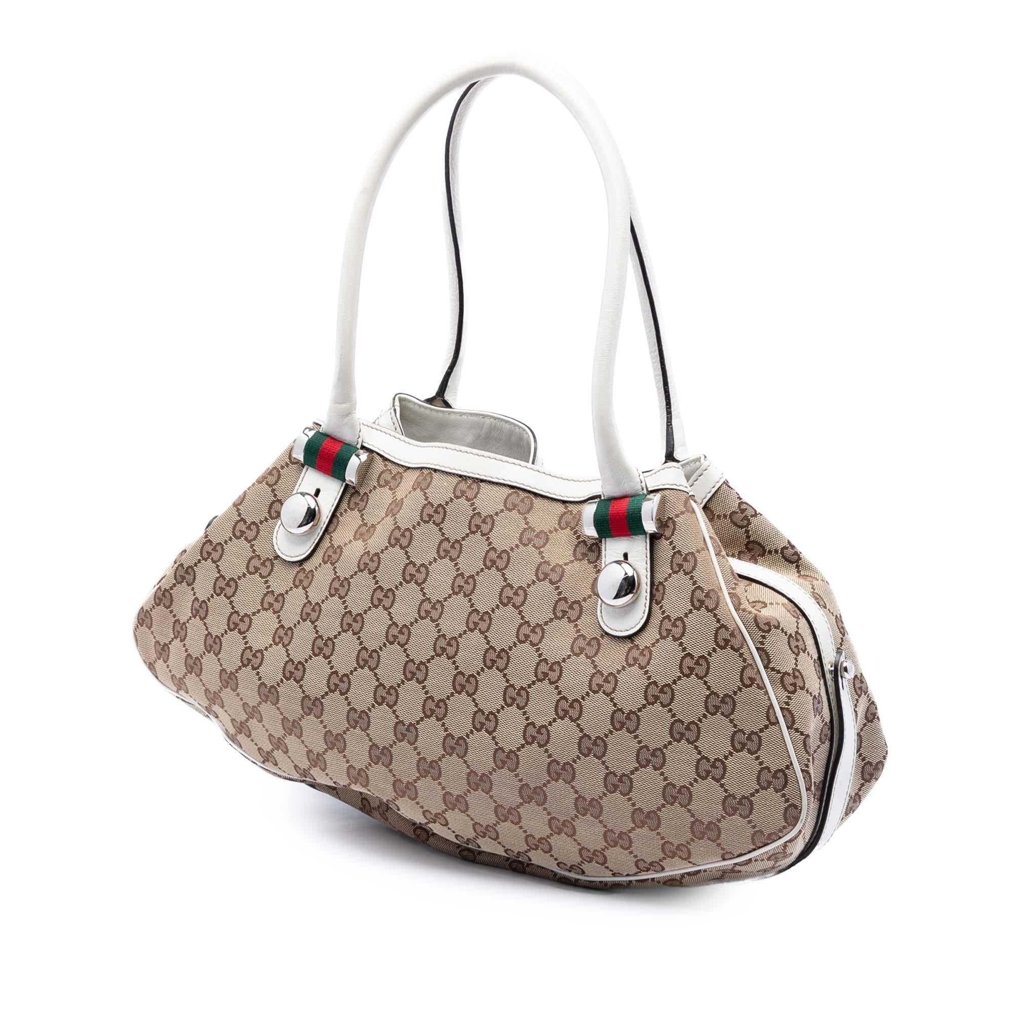 Gucci GG Canvas Web Match Ball Tote