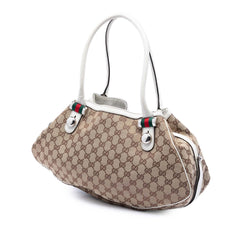 Gucci GG Canvas Web Match Ball Tote