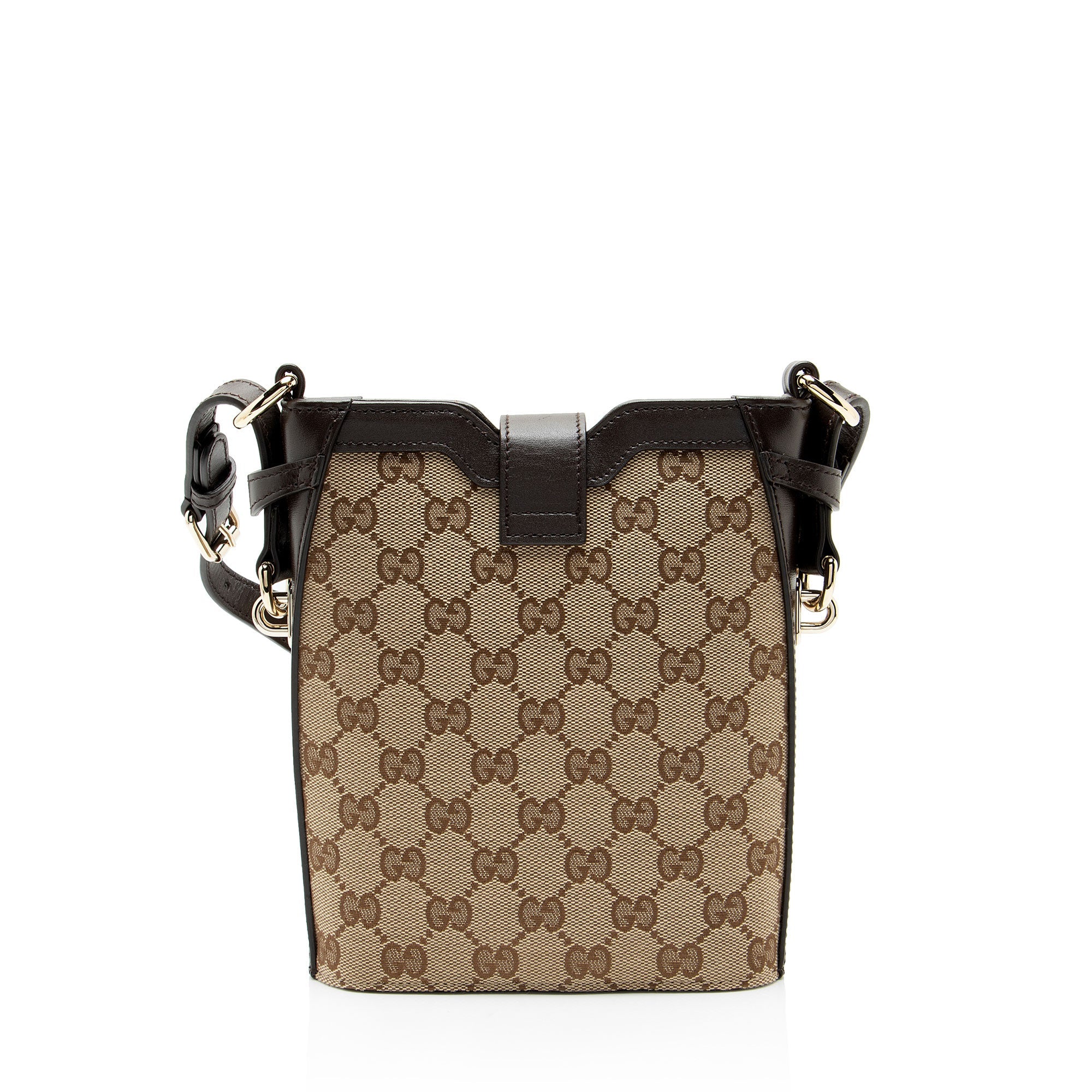 Gucci GG Canvas Web Mini Bucket Bag
