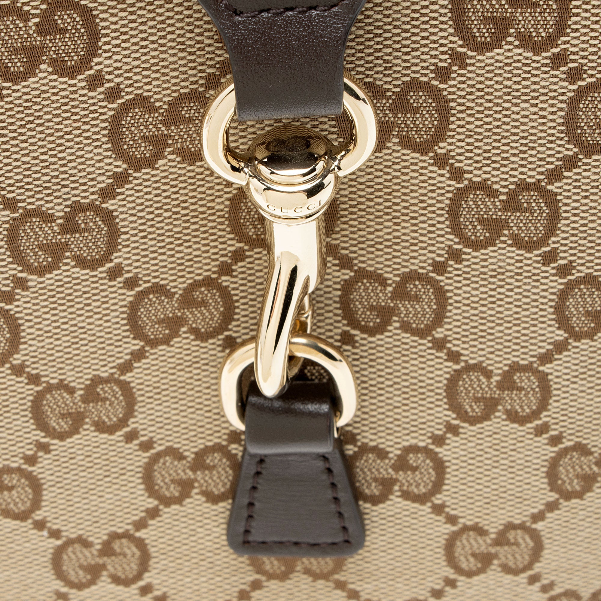 Gucci GG Canvas Web Mini Bucket Bag
