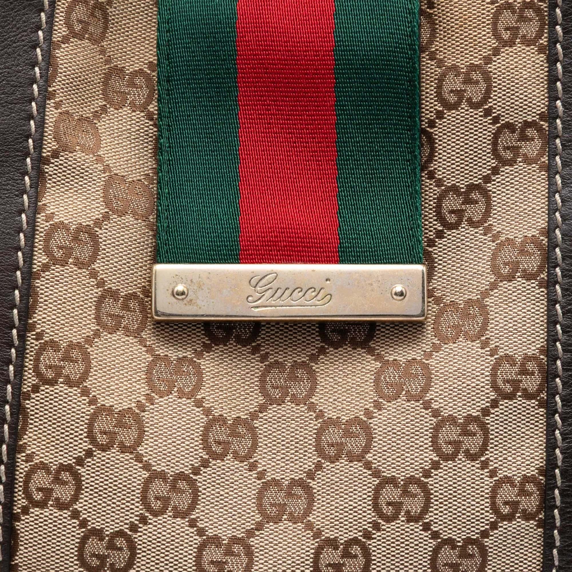 Gucci GG Canvas Web New Ladies Tote