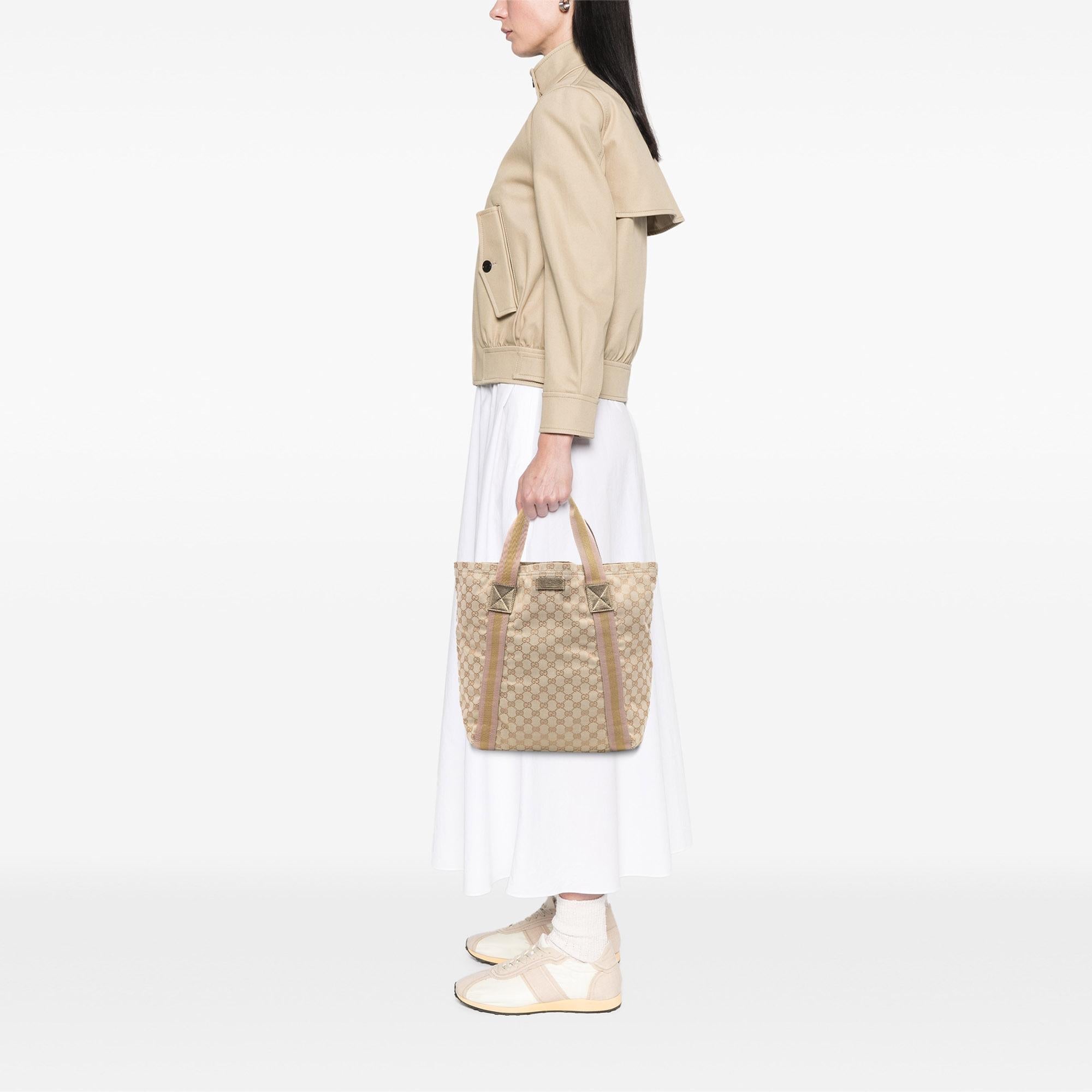 Gucci GG Canvas Web Tote