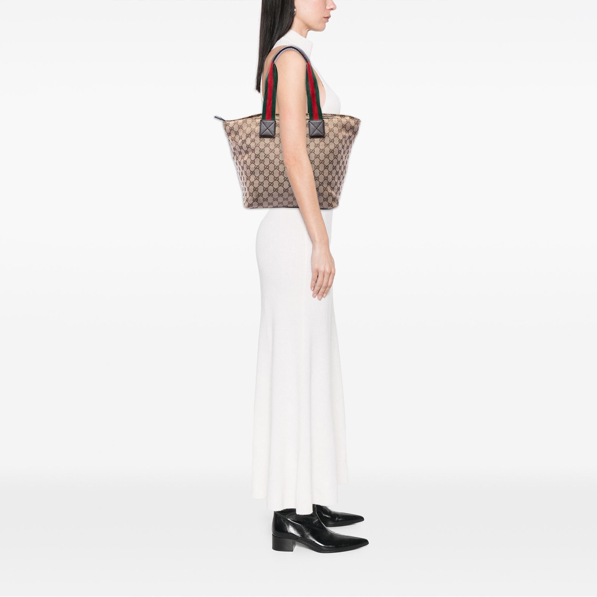 Gucci GG Canvas Web Tote