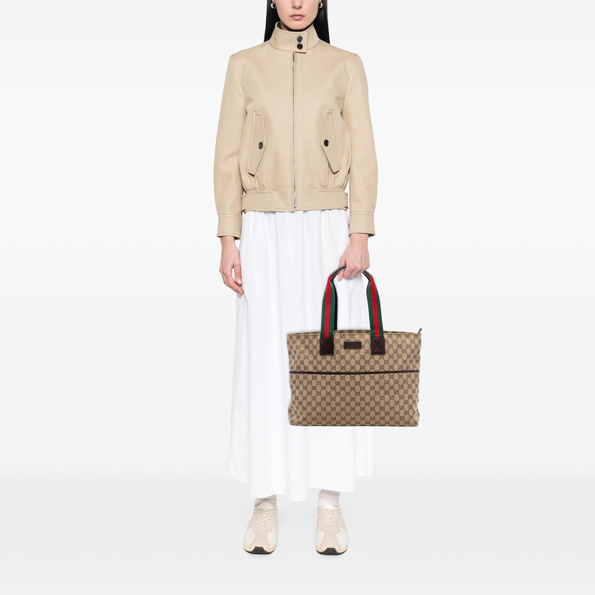 Gucci GG Canvas Web Tote