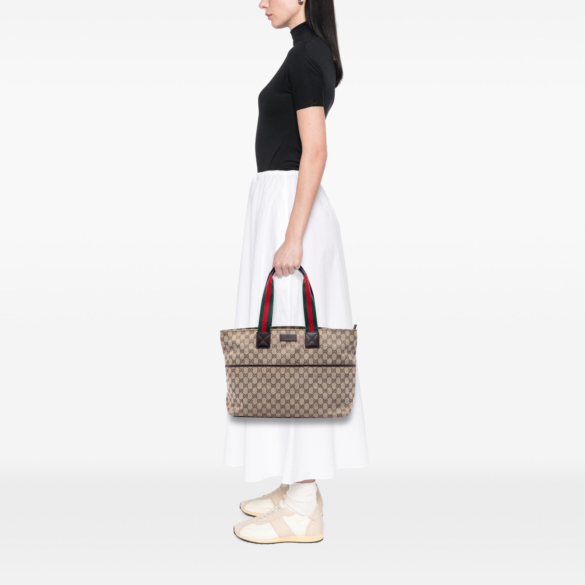 Gucci GG Canvas Web Tote