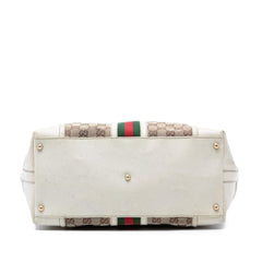 Gucci GG Canvas Web Treasure Boston Bag