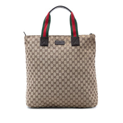 Gucci GG Canvas Web Vertical Tote