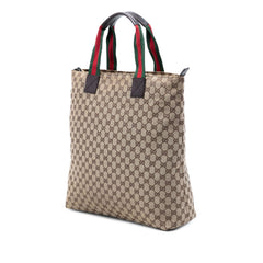 Gucci GG Canvas Web Vertical Tote
