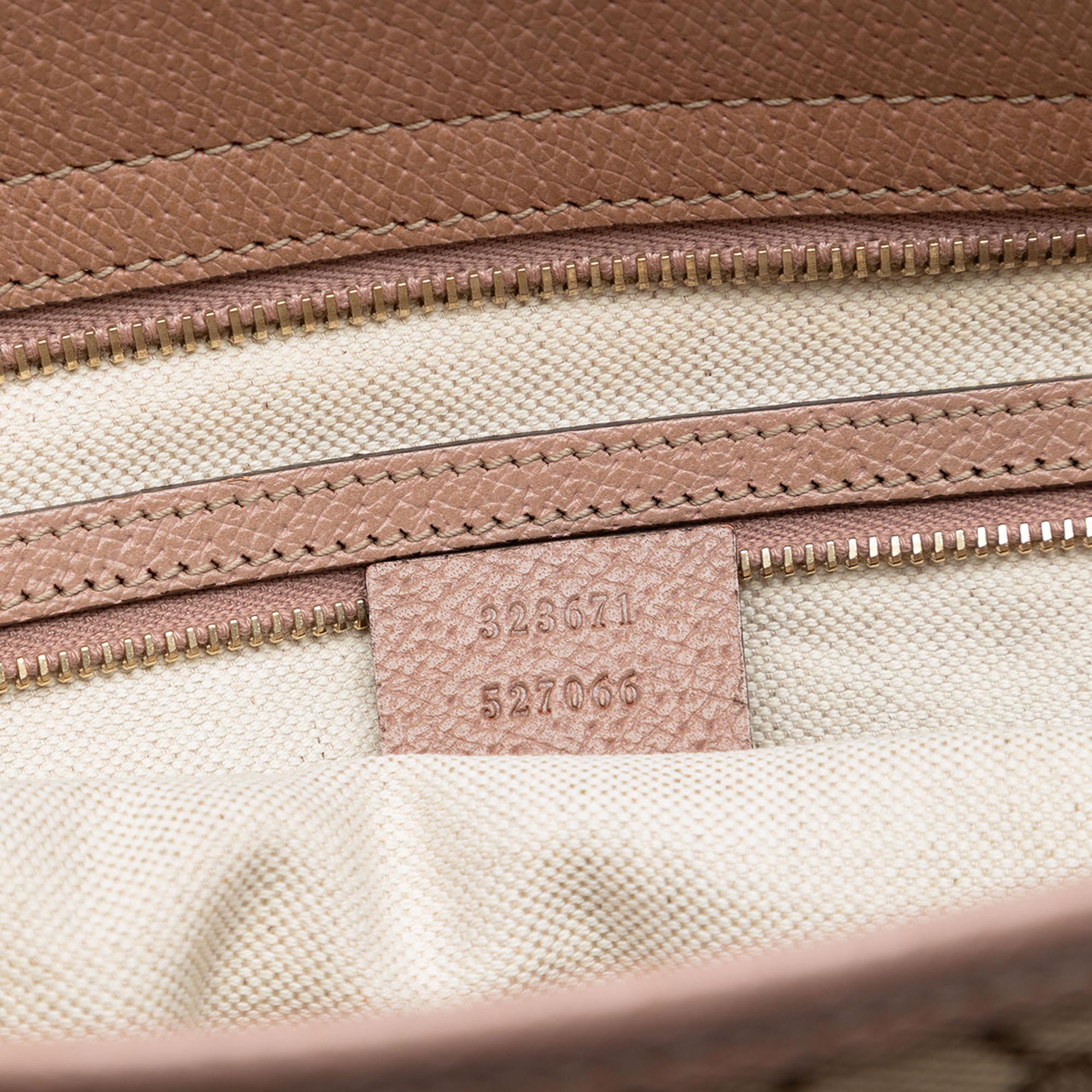 Gucci GG Canvas and Leather Bree Tote