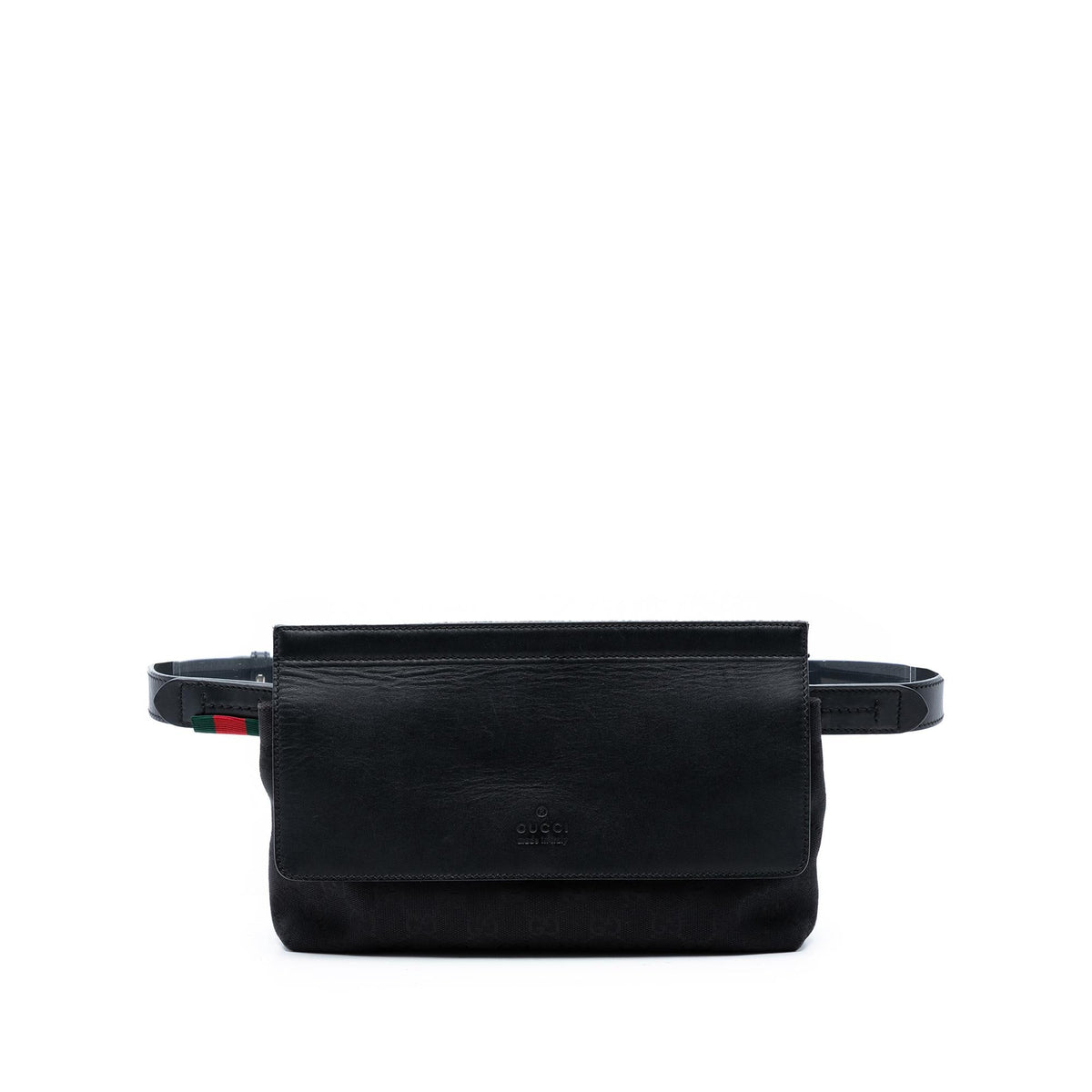 Gucci GG Canvas and Leather Web Belt Bag