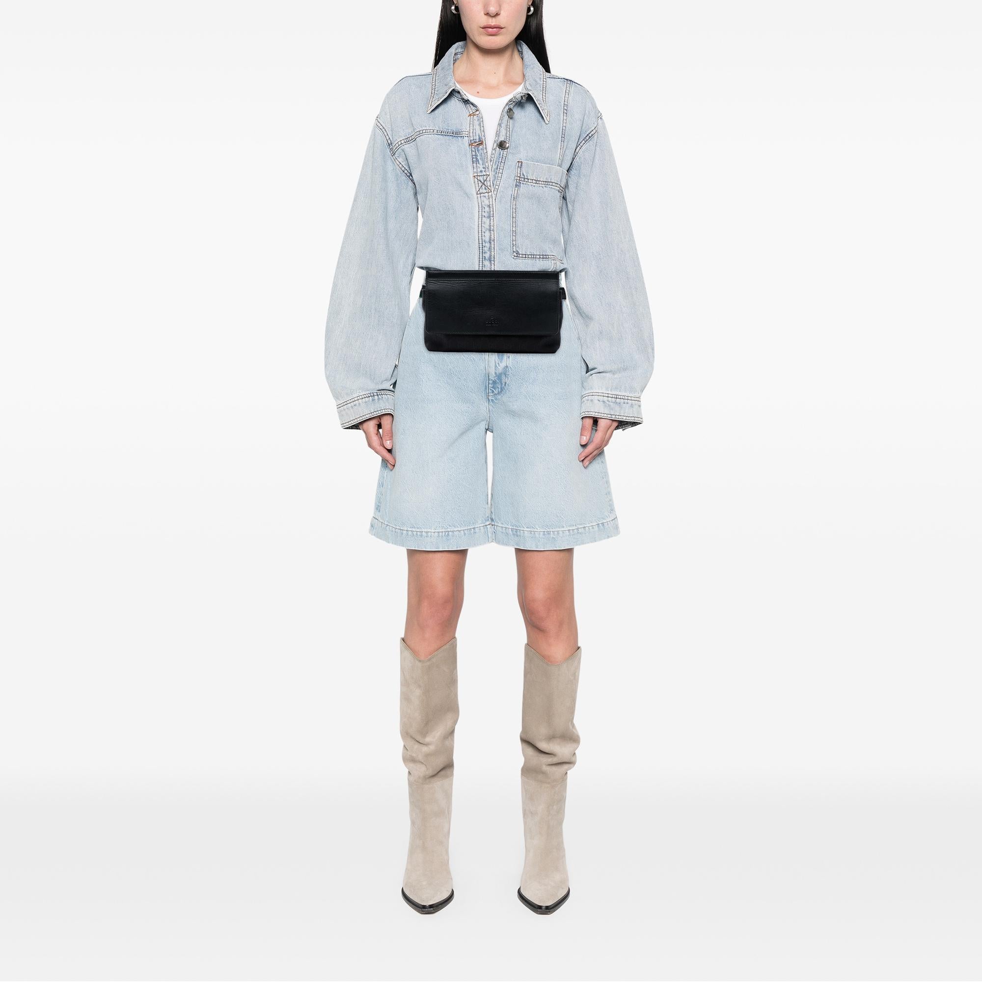 Gucci GG Canvas and Leather Web Belt Bag