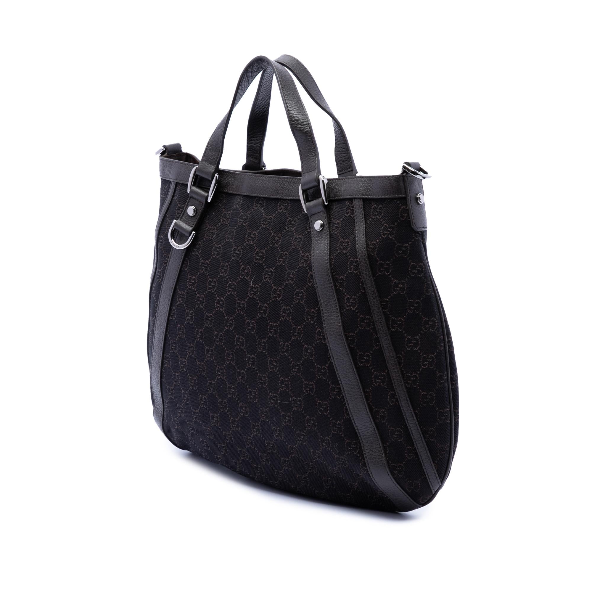 Gucci GG Denim Abbey D Ring Satchel