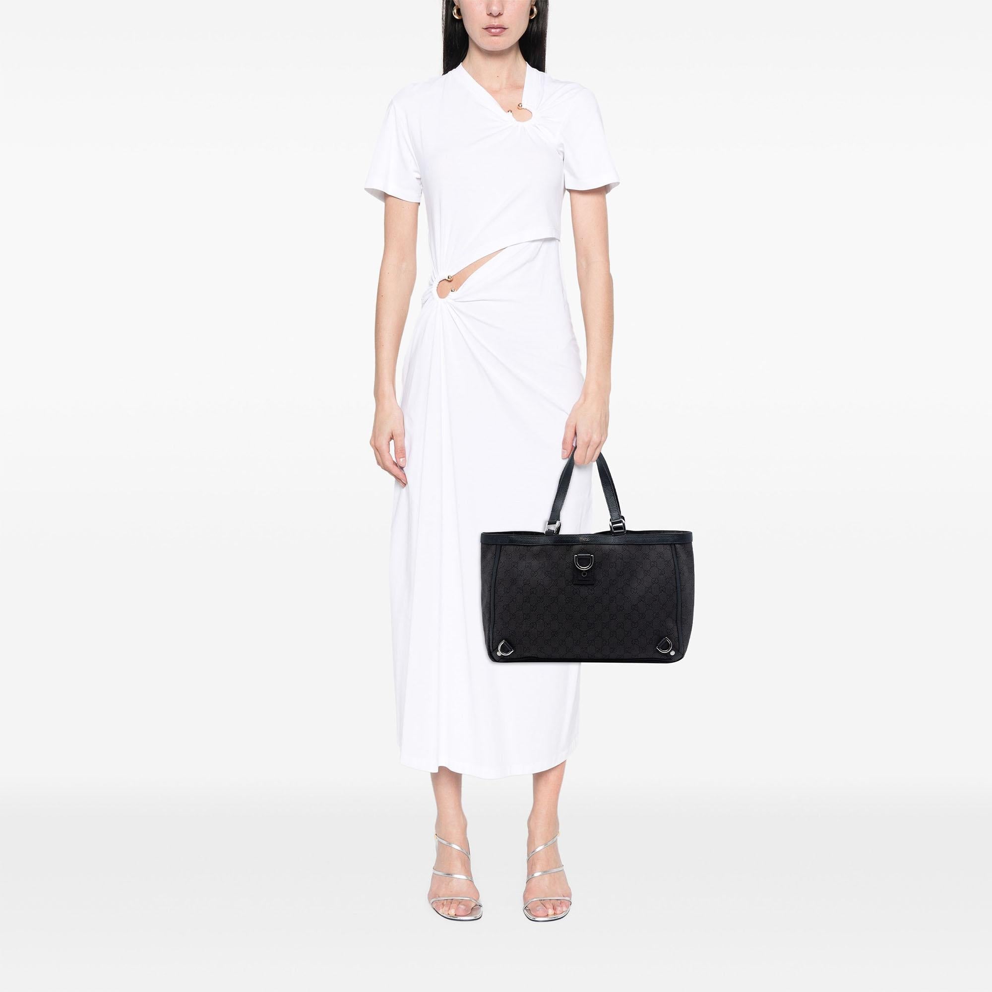 Gucci GG Denim Abbey D Ring Tote