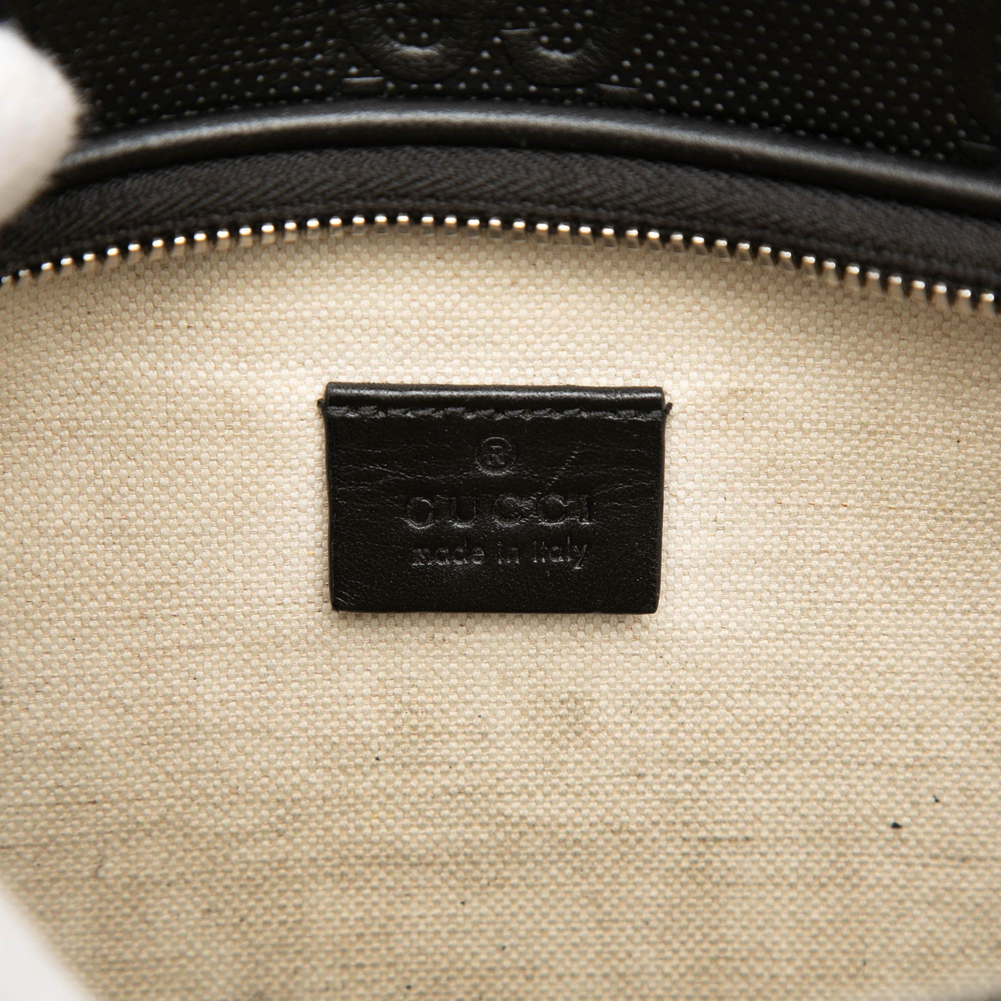 Gucci GG Embossed Perforated Leather Pocket Belt Bag