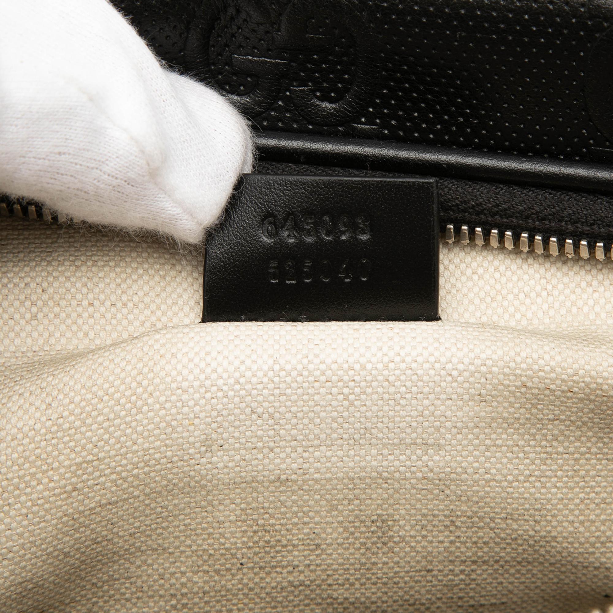 Gucci GG Embossed Perforated Leather Pocket Belt Bag